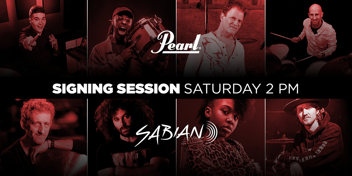 Pearl & Sabian Signing Sessions – Sunday 2pm