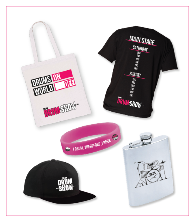 Pick your UK Drum Show Merch