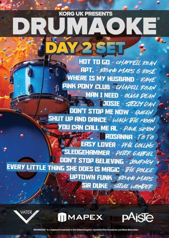 Korg UK Presents Drumaoke at The UK Drum Show 2026